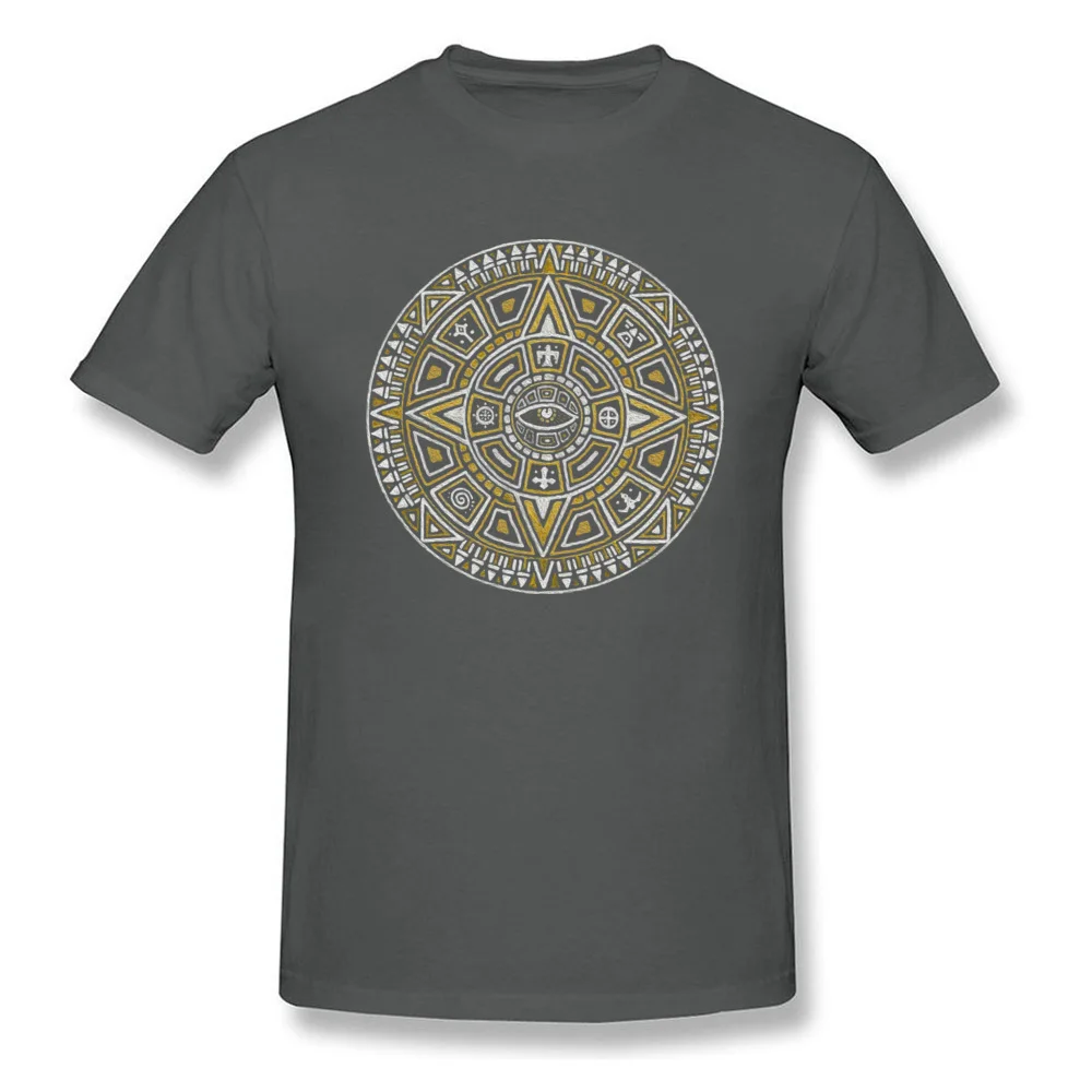 Mandala Men T Shirts Fashionable Street Tops & Tees Pure Cotton O-Neck Short Sleeve Gift Clothing Shirt Summer/Fall Mandala carbon