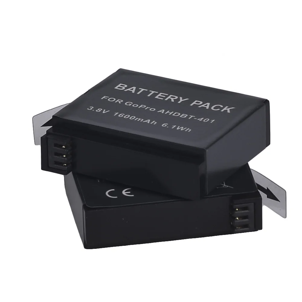 AHDBT 401 1600mah батарея для камеры Gopro Hero 4 Go Pro Hero4 Black HERO4 Silv экшн 401|battery battery battery|battery