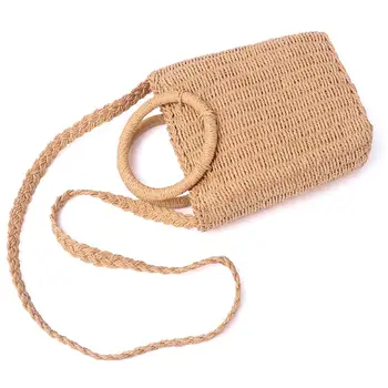 

Summer rattan bag fashion handbag Bohemian garden wind diagonal female bag 2019 new beach bag shoulder bag