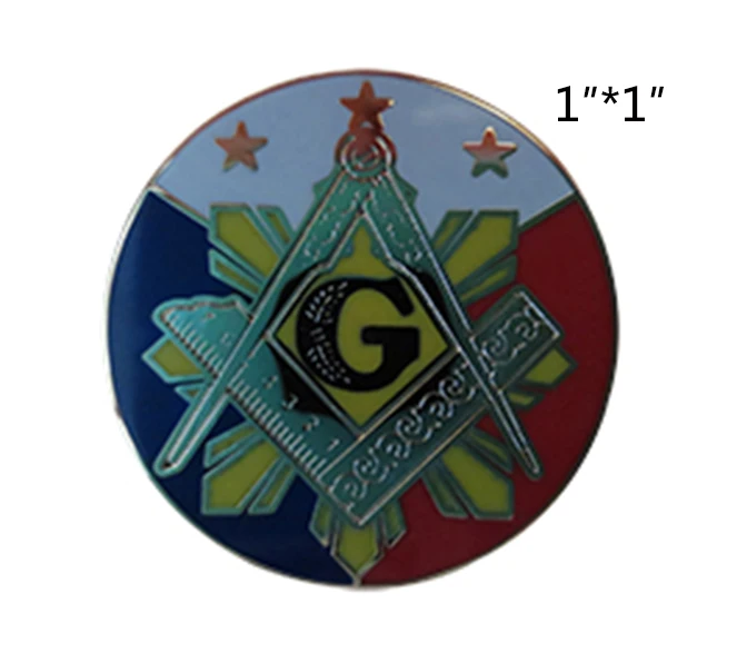 Розничная масонские значки на лацкан, металлическая эмблема масон, вольный каменщик - Цвет: No.5