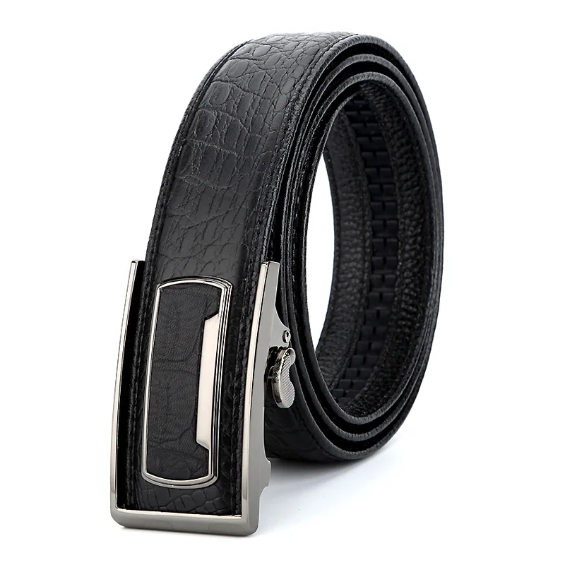 

The First Layer Of Leather Mens Belt Crocodile Pattern Men's Genuine Leather Belt Casual Business Automatic Buckle Male Belts