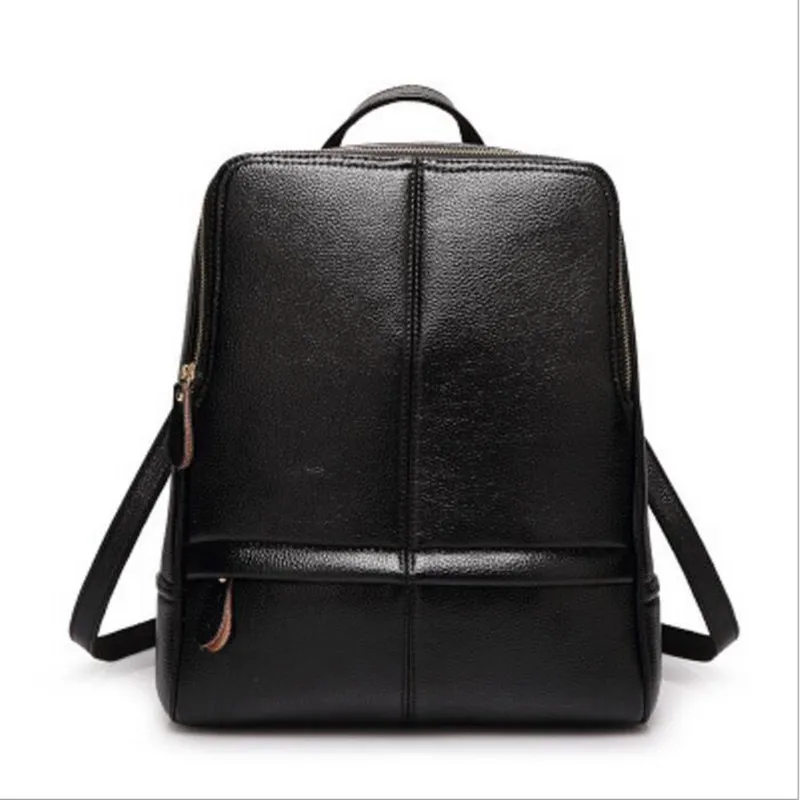 Two weeks delivery 2017 Fashion women bag Genuine Leather backpack ...