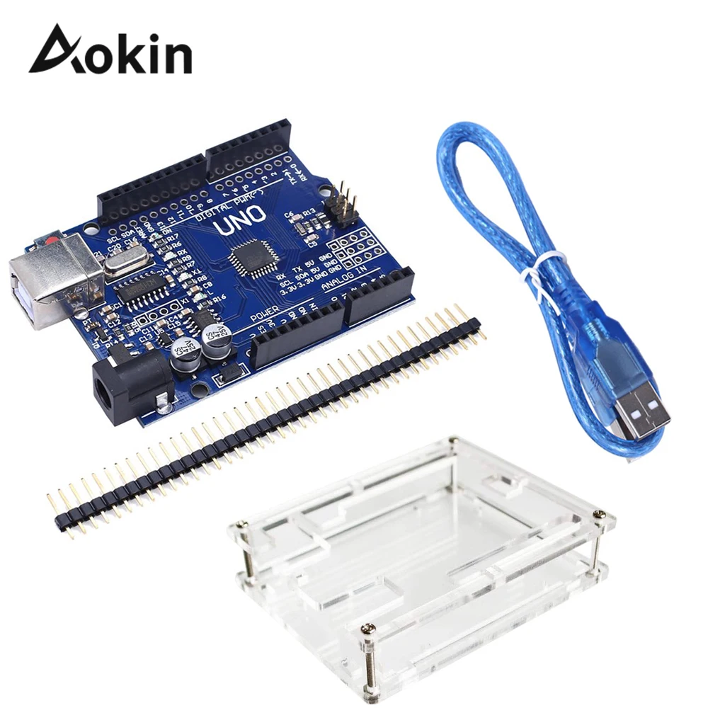 Для Arduino UNO R3 одного набора CH340G MEGA328P чип 16 МГц для макетная плата USB кабель diy