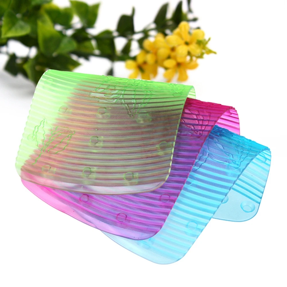 

Colorful Mini Washboard Portable Bathroom Soft Plastic Laundry Washing Board