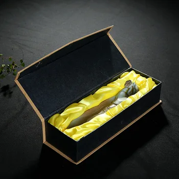 

F Ancient Line Incense Burner Insert with Box Ceramic Stick Incense Holder Tea Horizontal Burners Sandalwood Buddhism Decoration