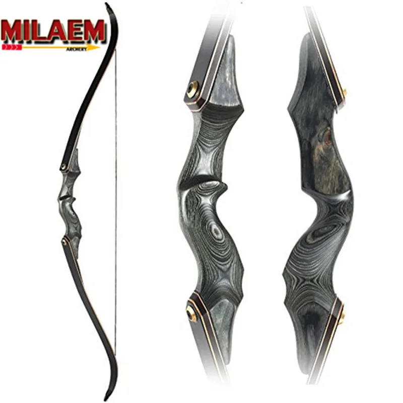 30 60bls 60 Inch Archery Takedown Recurve Bow Black Fiberglass Limbs