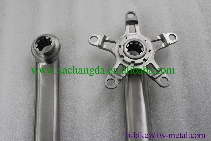 Titanium bike cranks01