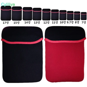 

200pcs 7-15 inch Laptop Pouch Protective Bag Neoprene Soft Sleeve Case Bag for 7" 10" 12" 13" GPS Notebook pad Tablet PC Cases