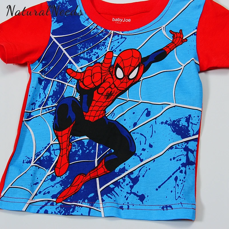 NATURALNEEDS Children's Pajamas Sets Boys Girls Cartoon Spiderman