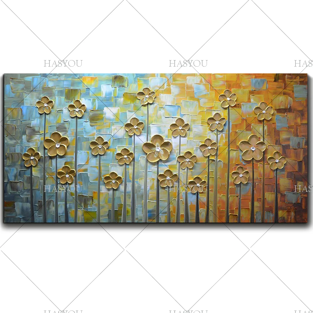 

Professional Artist High Quality Flower Knife Oil Painting On Canvas Beautiful Flower Oil Painting On Canvas wall art picture