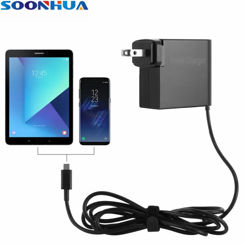 

SOONHUAHigh Current 3.25A Intelligent Wall Charger Quick Charging Travel Adapter With US EU UK AU Plug For Type C Tablet Phones