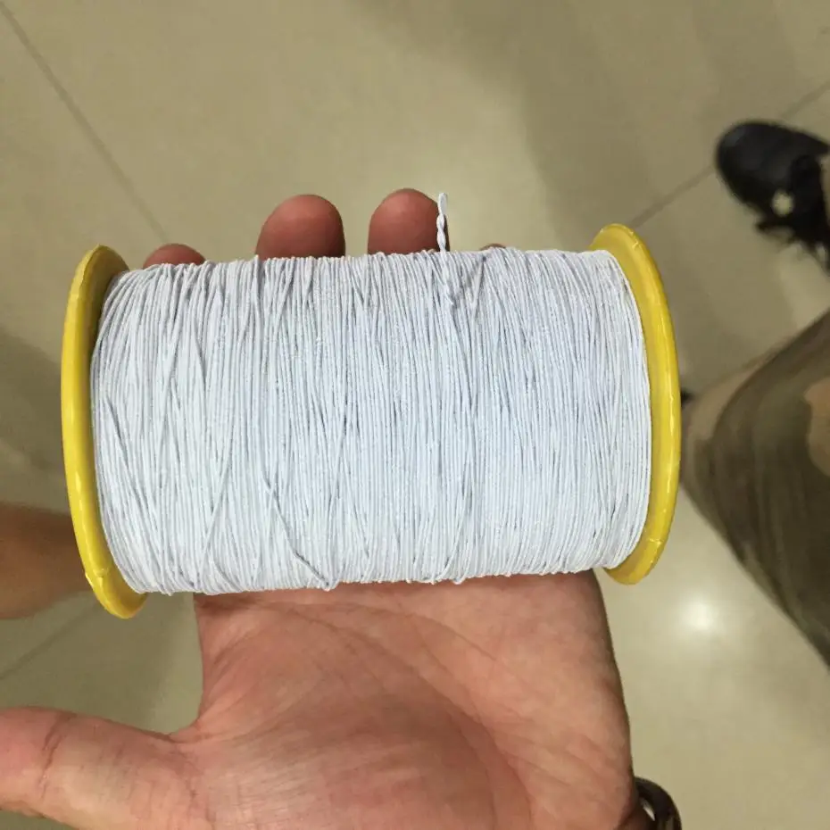 US $6 56 |Handmade Diy Elastic Line Of Ultra fine Elastic Rubber Thread Sewing Machine Bottom Wrinkled Black And White 500m-in Cords from Home &