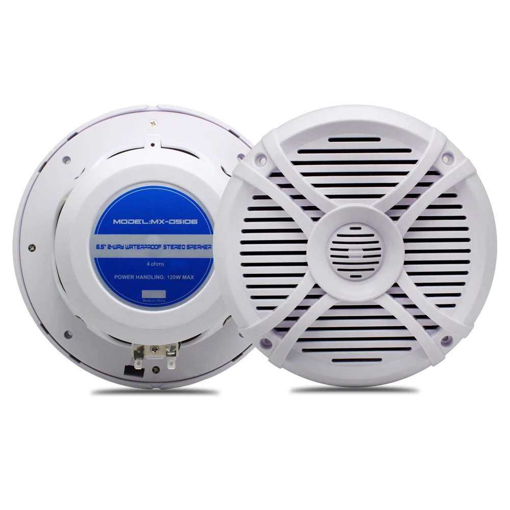 6.5 Inch 2 Way Waterproof Marine Boat Speakers Motorcycle Audio