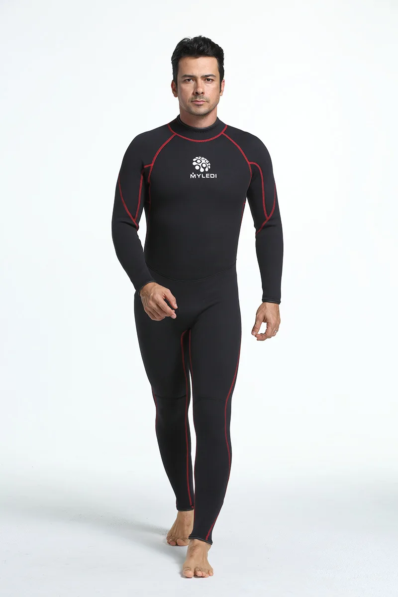 3 мм неопреновый костюм для подводного плавания согревающие теплые полосатая блузка для унисекс