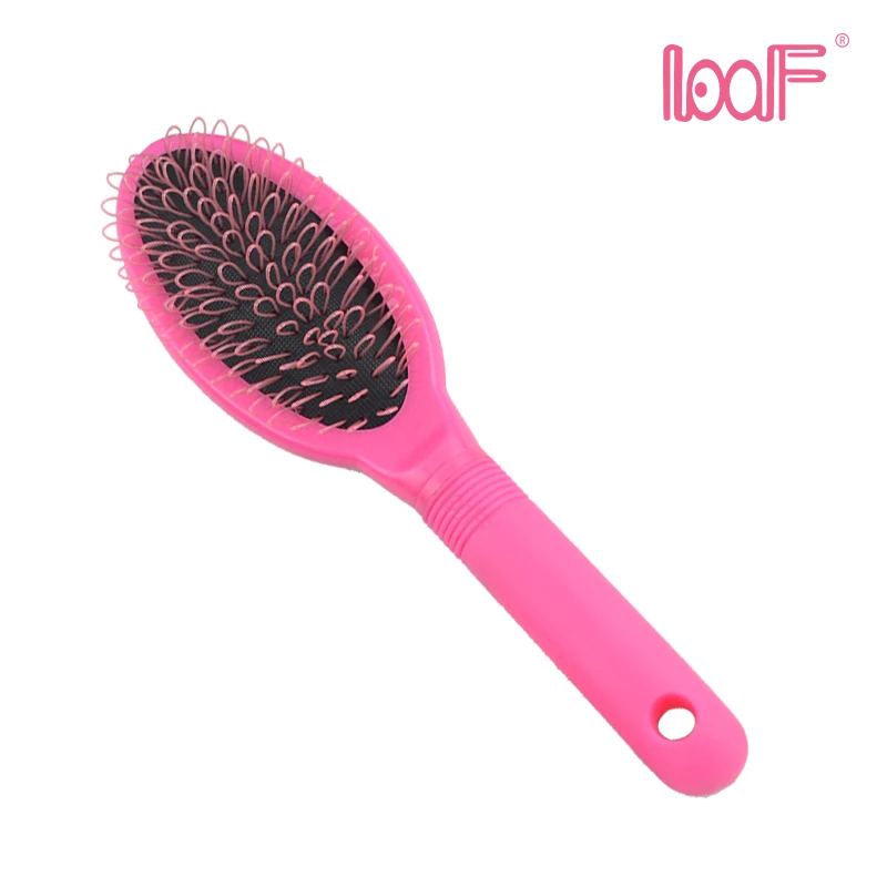 LOOF 1 шт. антистатические петли Pin Подушка Щетка для наращивания волос парик уход за волосами Стайлинг розовый и черный доступны