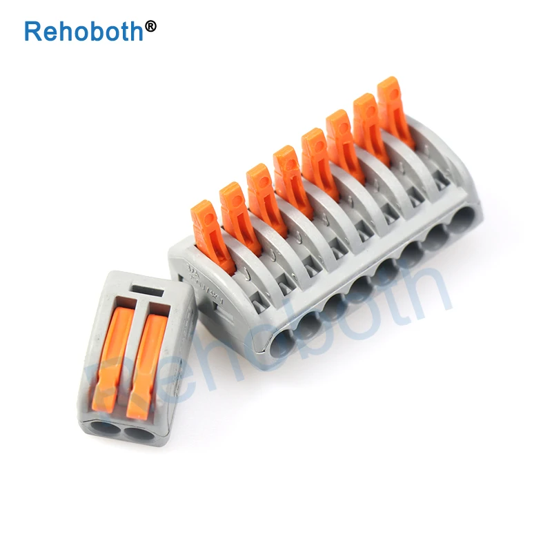 

(10-100Pcs/Lot) WAGO 221 222-412 413 415 Mini Fast Wire Connectors,Universal Wiring Cable Connector,Push-In Terminal Block