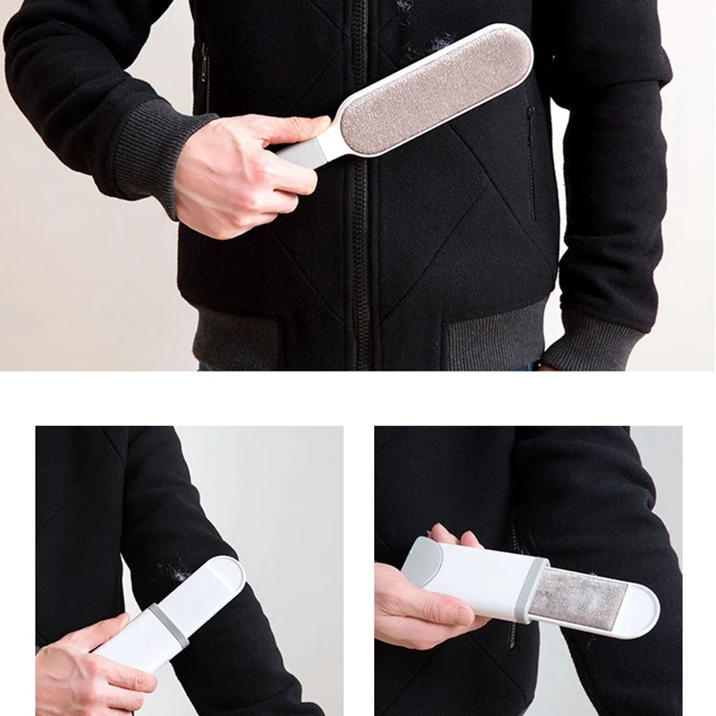 Strong clothing sticky hair double sided dusting brush hair remover