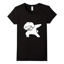 Прикольная футболка с Мальтийской собачкой, подарок на день рождения, женская футболка в стиле хип-хоп