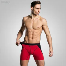 Мужские шорты, нижнее белье, мужское нижнее белье, мужские выпуклые, удлиненная одежда, хлопковые штаны, трусы-боксеры