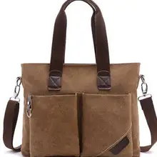 Новая холщовая Портативная сумка через плечо для отдыха, портфель, холщовая мужская сумка