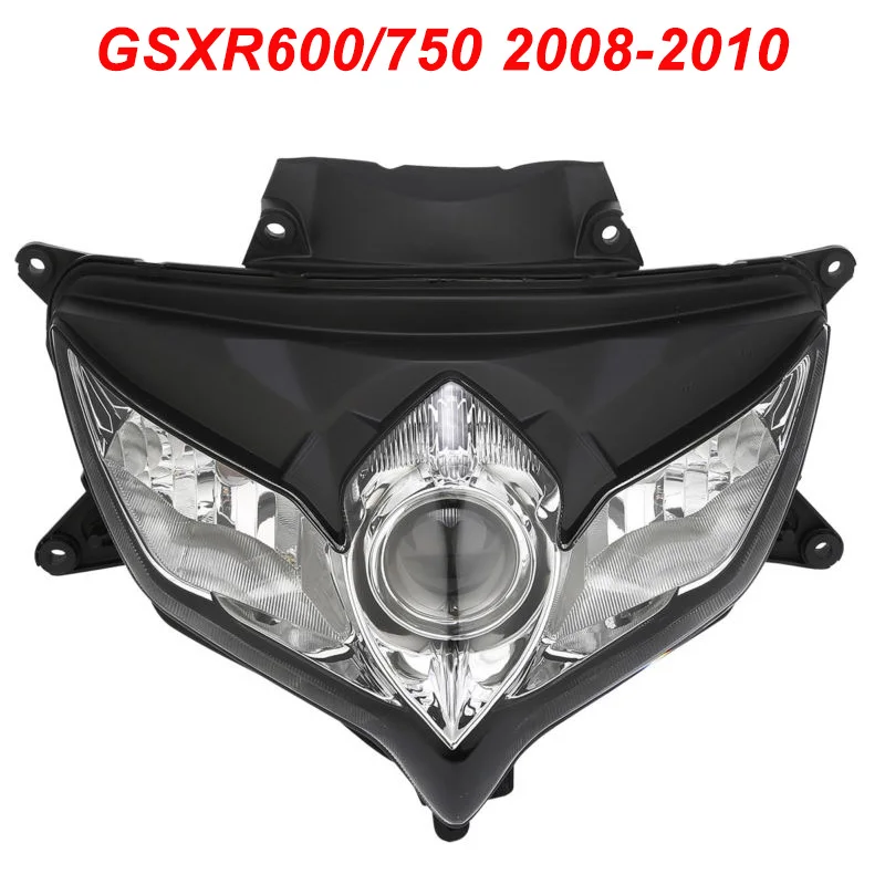 

For 08-10 Suzuki GSXR600 GSXR750 GSXR 600 750 Motorcycle Front Headlight Head Light Lamp Headlamp CLEAR 2008 2009 2010