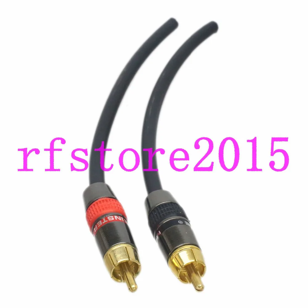 RCA Plug Phono Amp Audio Receiver Speaker DIY Shield Cable Jumper