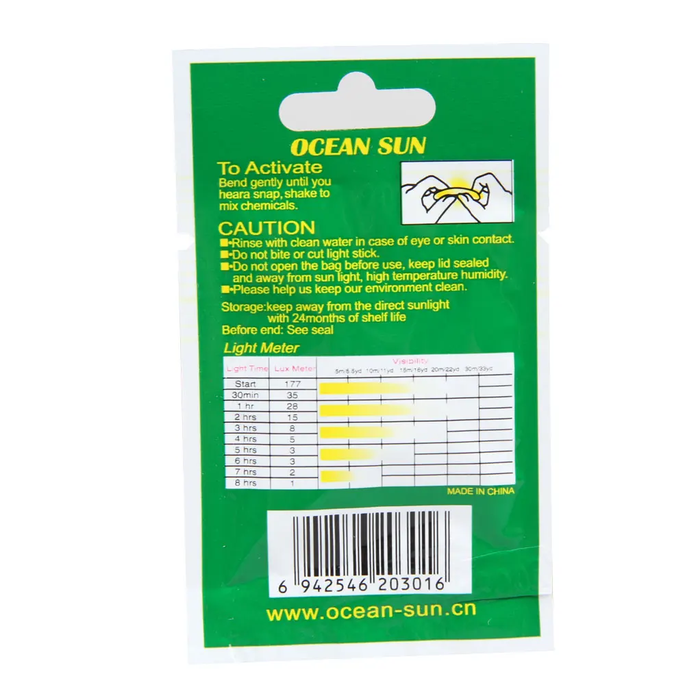 الصيد تعويم 50 قطع lightstick 25 ملليمتر/37 ملليمتر متعدد اللون الفلورسنت ليلة ضوء تعويم قضيب أضواء الظلام توهج عصا لل صيد
