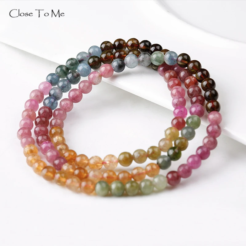 

Close To Me Natural Tourmaline Bracelet Fashion Gemstone Jewelry Gift for Women