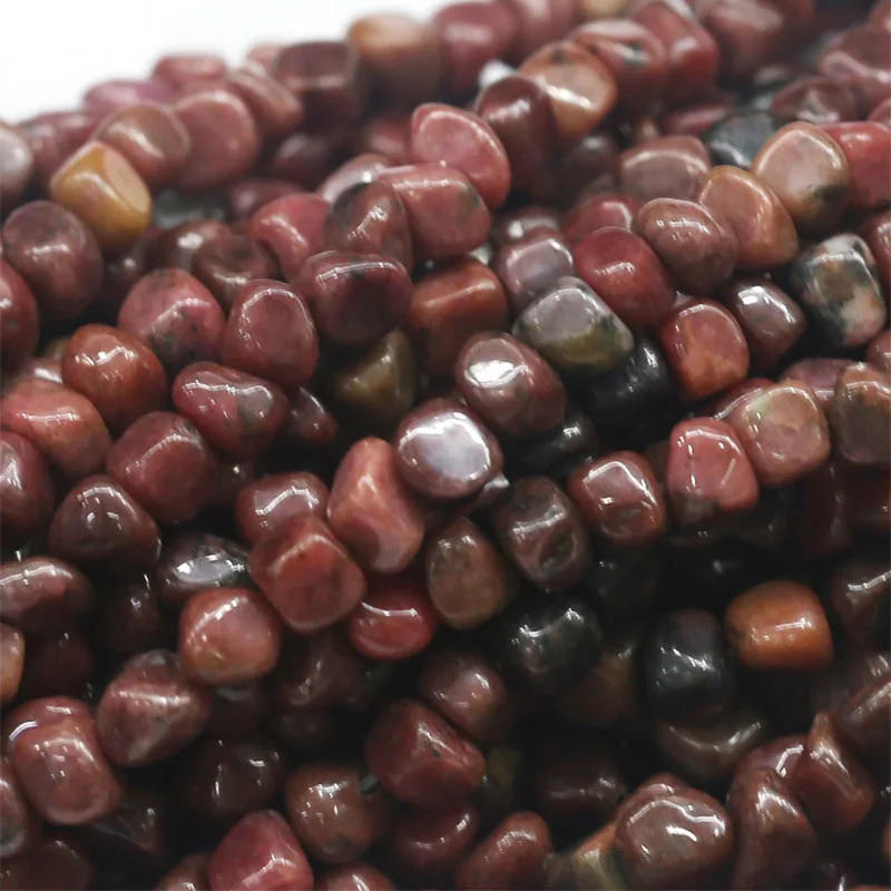 

Discount Wholesale Natural Black Lace Pink Rhodonite Nugget Loose Beads Free Form Beads 3-12mm Fit Jewelry 15" 03945