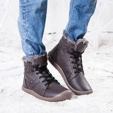 Men Winter Boots Male Snow Ankle Boots Waterproof Warm Fur Casual Boot Shoes Plus Size 39-48 tenis botas hombre FM234