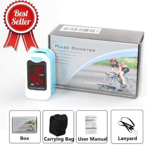 

10pcs CMS50M Finger Pulse Oximeter With Case Fingertip Oximetro de pulso de dedo LED Pulse Oximeters Saturator Pulsioximetro