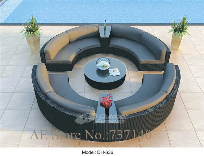 Диван из ротанга садовая мебель плетеный диван набор для улицы мебель|sofa garden