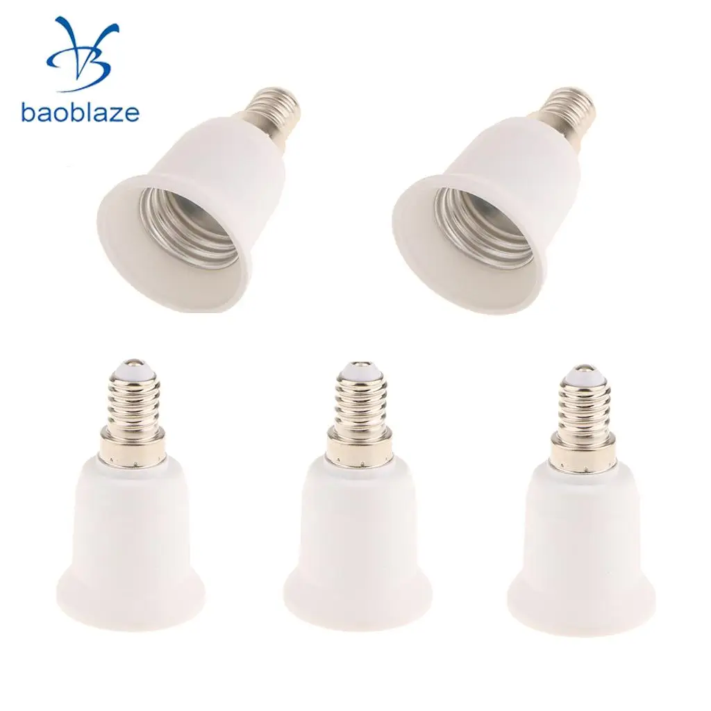5PCS E14 to E27 Light Bulb Lamp Socket Adaptor Light Bulb Holder Base Standin Lamp Bases from