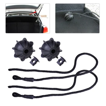 

DWCX 2pcs Interior Rear Tailgate String Ball Line Tonneau Cover Strap 1K6863447A 1K6863447A9B9 for VW Golf Mk5 Mk6 GTI Rabbit