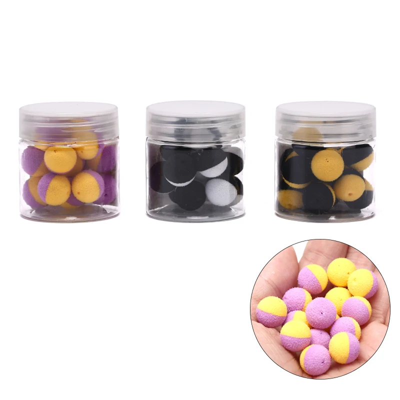 15 шт. приманка для ловли карпа Duo Foam Pop Up Boilies Ball имитация приманки волосы Zig Rig Фидер