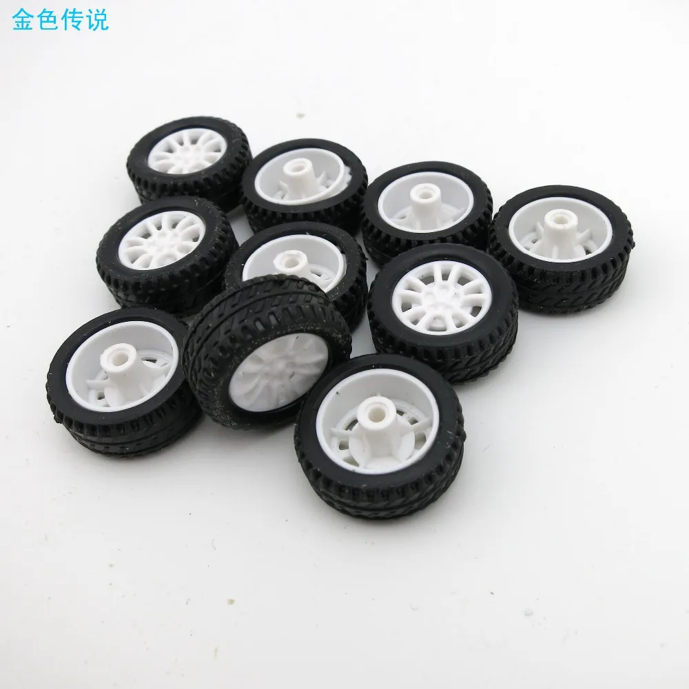 F17678 JMT 10Pcs 20*8*1.9mm Rubber Hollow Tire Car Wheel Model Wheels