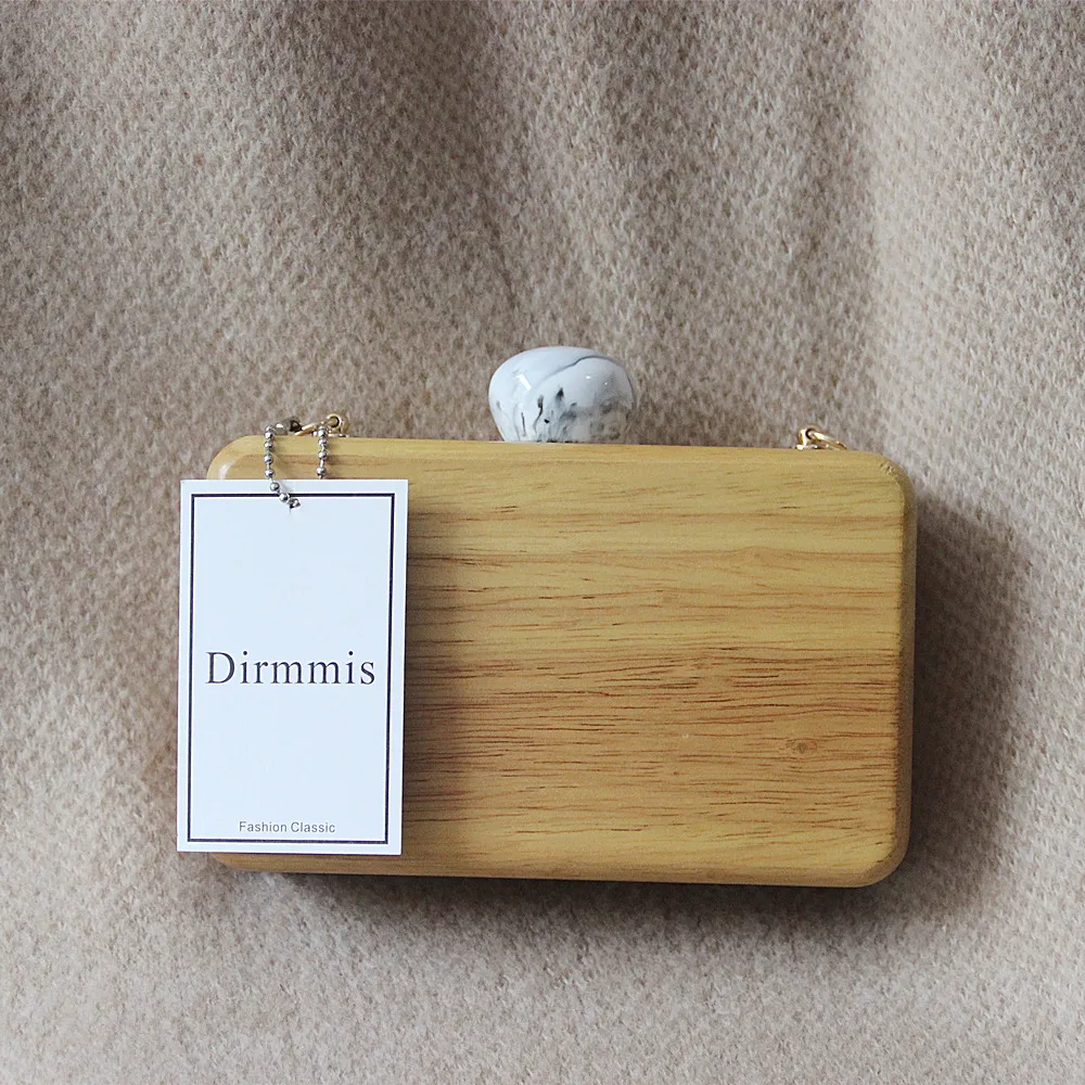 Brand Fashion New Women Luxury Evening Bag Ink Cute Round Clasp Wood Should bags Woman Lovely Solid Wooden Casual Chain Clutch Brand Fashion New Women Luxury Evening Bag Ink Cute Round Clasp Wood Should bags Woman Lovely Solid Wooden Casual Chain Clutch
