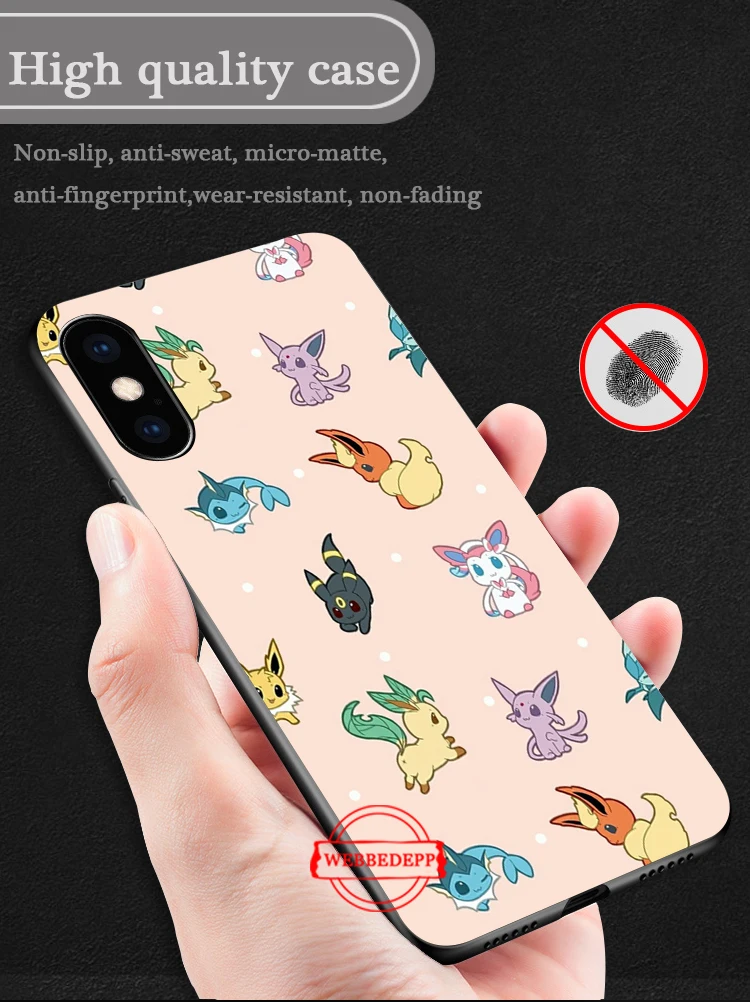 Мультяшные Покемоны eevee pika силиконовый мягкий чехол для iPhone 5 SE 5S 6 6S Plus 7 8 11 Pro X XS Max XR