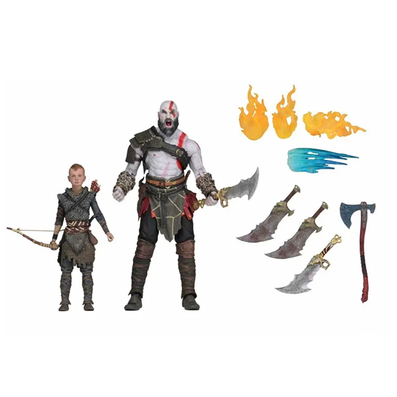 18 см NECA God of War 4 отец и сын Ver Kratos Atreus фигурка куклы игрушки ПВХ Коллекционная