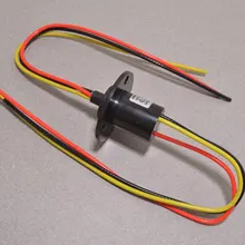 Проводящее Контактное кольцо Dia.22mm 3 канала 10А ветер мощность скользящее освещение/Лайтбокс для вращающееся оборудование