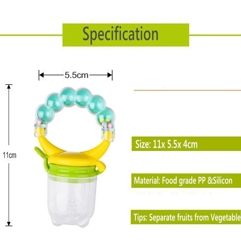 Новорожденный ребенок фрукты музыка Прорезыватель Соска еда мордедор укус Детские Силиконовые Прорезыватели безопасное питание укус еда