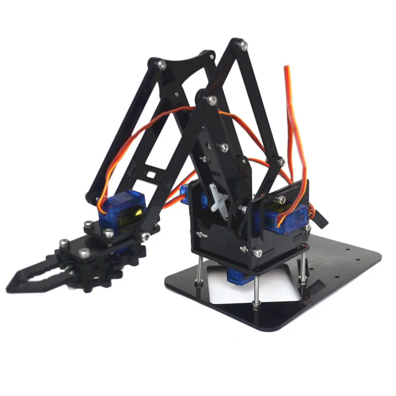 

DIY robot acrylic robot arm claw arduino kit 4DOF mechanical toys grip DIY manipulator can choose