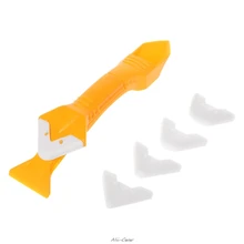 Герметик для шпаклевки, чистящий силиконовый шпатель, угловые скребки, инструменты