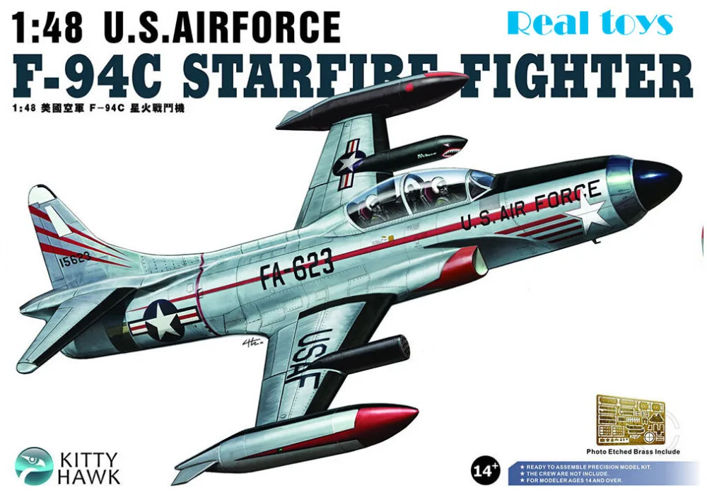 Kitty Hawk KH80101 1/48 F-94C Звездный истребитель пластиковая модель комплект