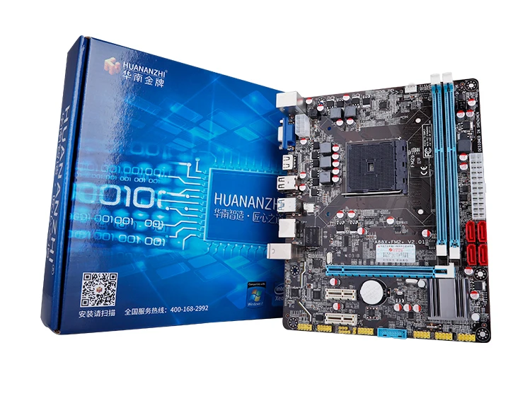 Huanan Zhi A88 материнская плата для AMD FM2 FM2+ X4830 860K DDR3 16 Гб SATA2.0 USB3.0 PCI-E M-ATX 215*170 мм материнская плата