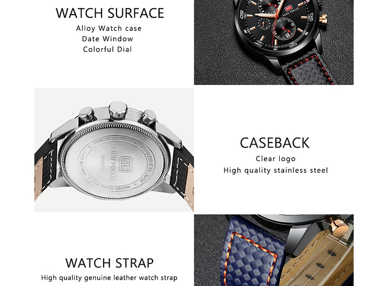 Relojes para hombre 2019 marca de lujo MINI FOCUS cuarzo reloj de cuero de moda hombre cronógrafo reloj de pulsera para hombre reloj masculino 2018 (8)