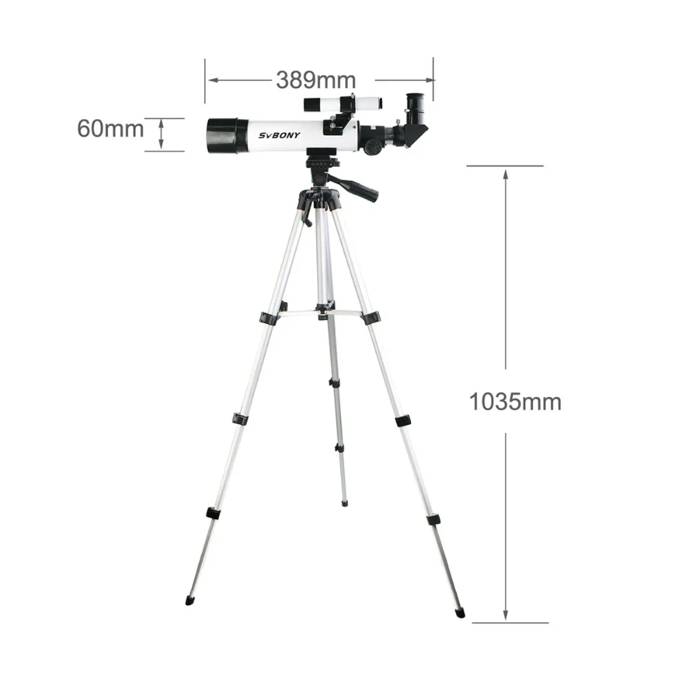 Svbony 60420 (420/60mm) Astronomical Refractor Telescope Monocular for Kids School w/ Cell Phone Mount Adapter F9304 Svbony 60420 (420/60mm) Astronomical Refractor Telescope Monocular for Kids School w/ Cell Phone Mount Adapter F9304