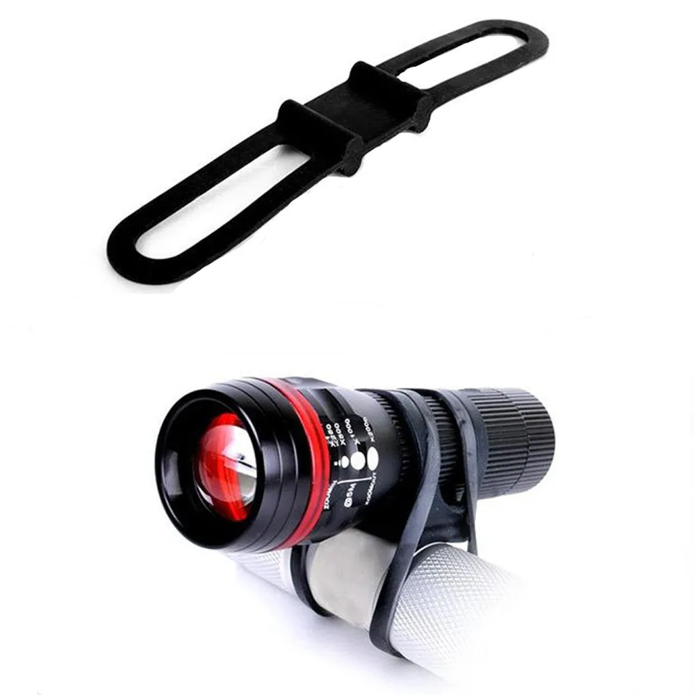 5PCS 145mm Bicycle Silicone Band Flash Light Bike Torch Phone