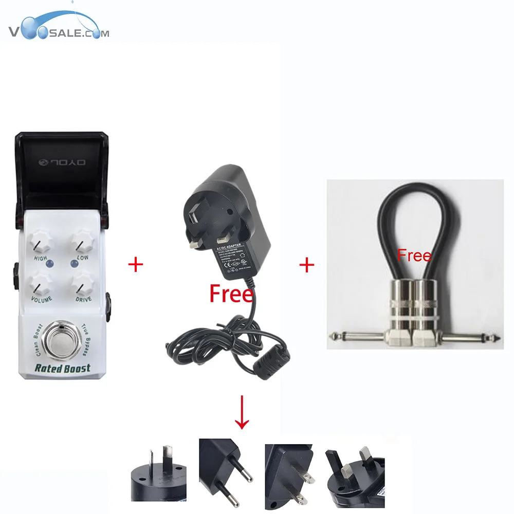 

JOYO JF-301 Rated Boost Effects Guitar Effect Pedal With True Bypass Guitar Accessories Mini Design With Guitar Cable Connector