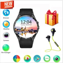 2016 neu Kommen KW88 3G WIFI GPS Smartwatches Android 5.1 OS MTK6580 CPU 1,39 Zoll Bildschirm 2.0MP Kamera 3G Wifi Nano SIM WCDMA